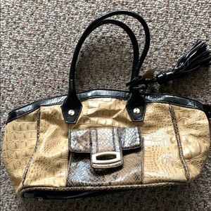 Snakeskin Satchel Bag